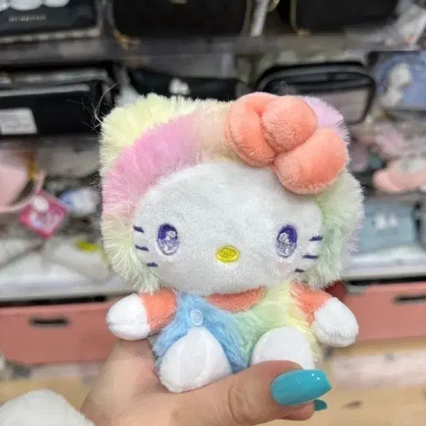 [BUNJANG] Hello Kitty Rainbow Plush Doll / 키티 인형 레인보우