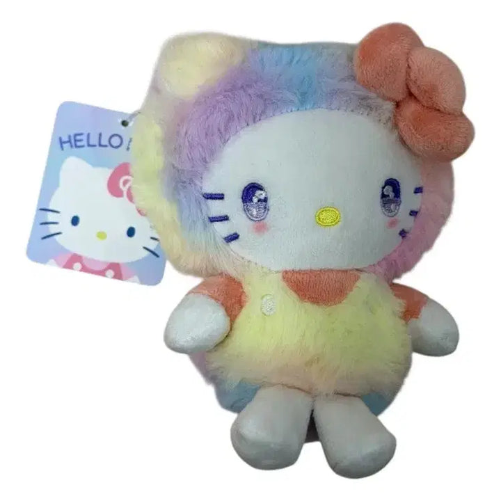 [BUNJANG] Hello Kitty Rainbow Plush Doll / 키티 인형 레인보우