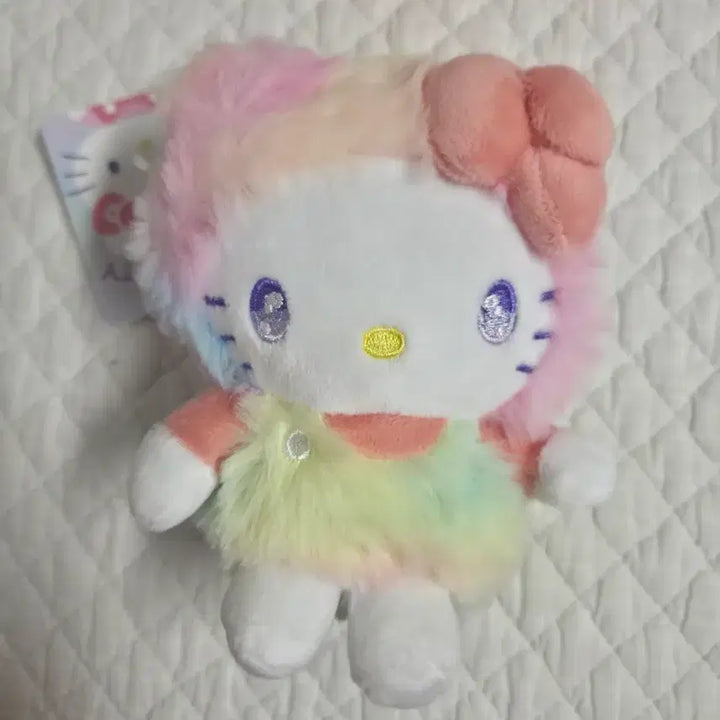 [BUNJANG] Hello Kitty Rainbow Plush Doll / 키티 인형 레인보우