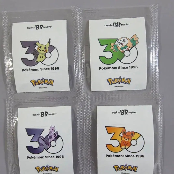 [BUNJANG] Pokemon Stickers (Baskin Robbins Collaboration) / 포켓몬 띠부씰 / 베라 / 베스킨 / 30주년