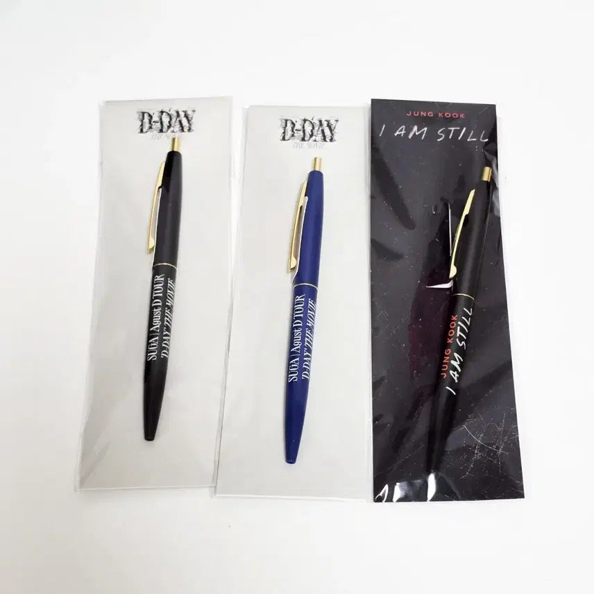[BUNJANG] BTS SUGA Jung Kook D-DAY The Movie iamstill Ballpoint Pen Bundle Set / 슈가 정국 볼펜 디데이더무비 아이엠스틸 iamstill 방탄
