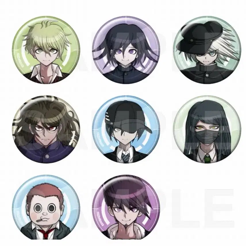 [BUNJANG] Danganronpa V3 Ouma Saihara Amami Uniform Badge Set / 뉴단간론파 V3 뉴단 단간 교복 오마 사이하라 아마미 뱃지 굿즈 양도