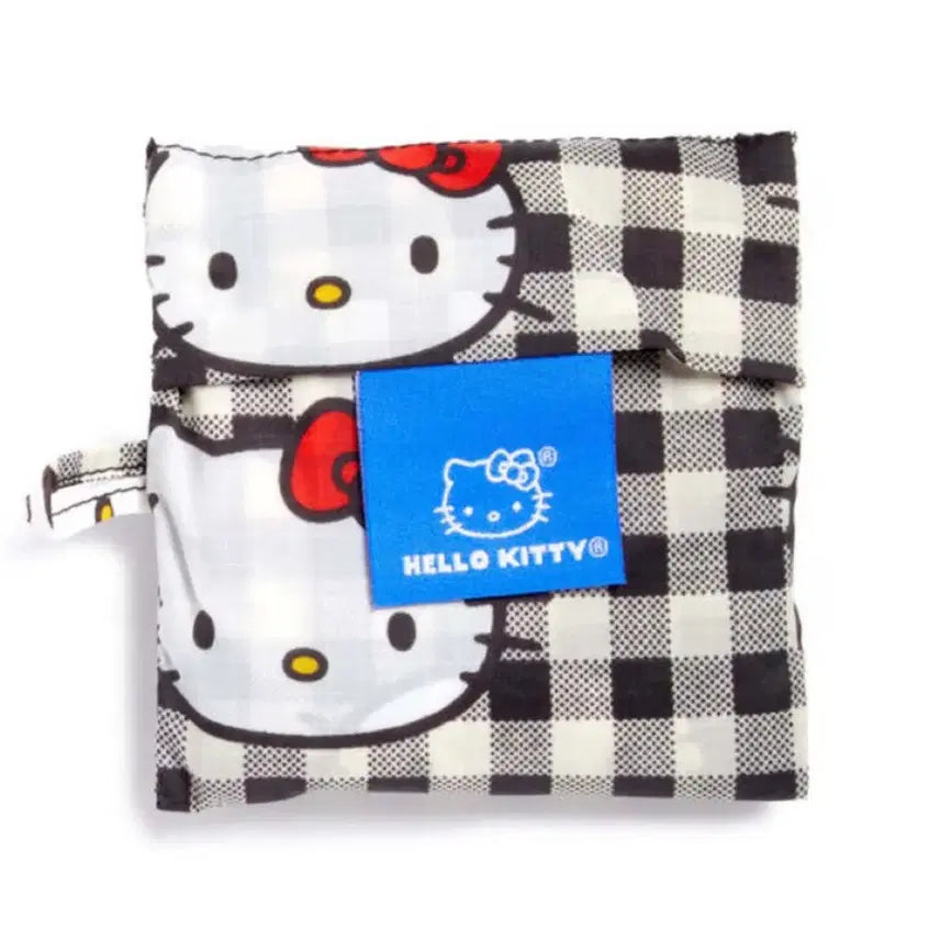 [BUNJANG] BAGGU Hello Kitty Gingham Check Standard Size Bag / BAGGU 바쿠 헬로키티 깅엄체크 스탠다드사이즈