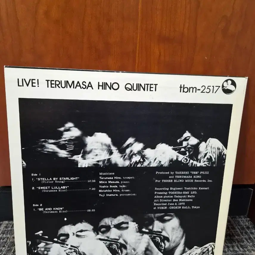 [BUNJANG] Terumasa Hino Quintet - LIVE! LP (Three Blind Mice) / TBM 재즈 명반] Terumasa Hino Quintet - LIVE!