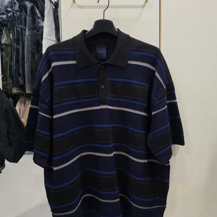 [SOLD OUT] 준지 티칼라 스트라이프 네이비 L