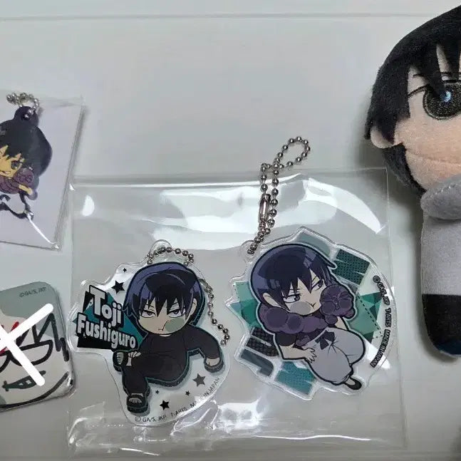 [BUNJANG] Jujutsu Kaisen Toji Fushiguro Figure &amp; Keychain Bundle Set / 주술회전  후시구로 토우지 인형 키링 일괄 세트