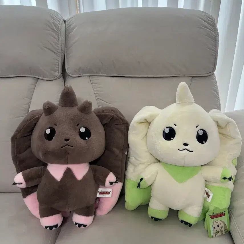 [SOLD OUT] 디지몬 인형 테리어몬&amp;로프몬 대형인형 세트 40cm