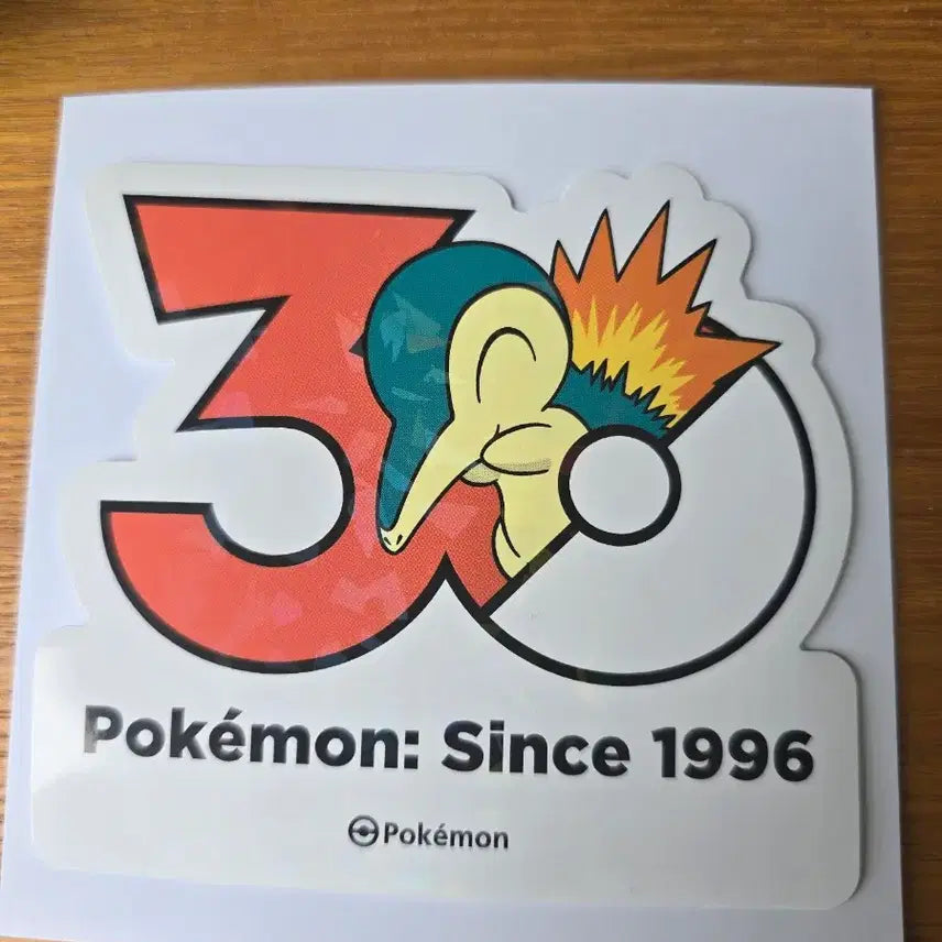 [BUNJANG] Pokemon 30th Anniversary Logo Charmander Sticker / 포켓몬 30주년 로고 브케인