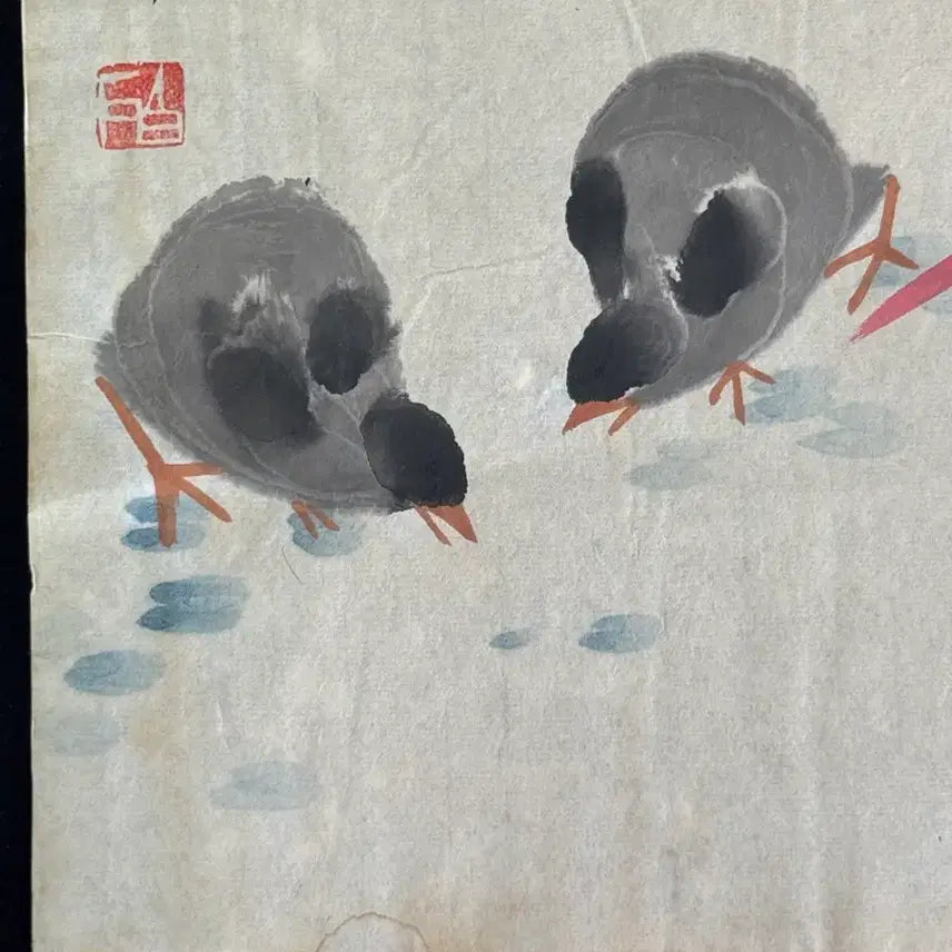 [BUNJANG] Qi Baishi Flower and Bird Painting (8) Antique Collectible / 제백석 치바이스 육필 영모화 화조도 그림 (8) 골동품 미술품 수집품