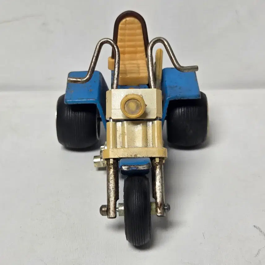 [BUNJANG] 1970s Japan Tin Toy Motorcycle Diecast Mini Car / 1970년대 일본 양철 틴토이 오토바이 고무타이어 미니카 다이캐스트