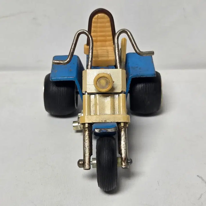 [BUNJANG] 1970s Japan Tin Toy Motorcycle Diecast Mini Car / 1970년대 일본 양철 틴토이 오토바이 고무타이어 미니카 다이캐스트