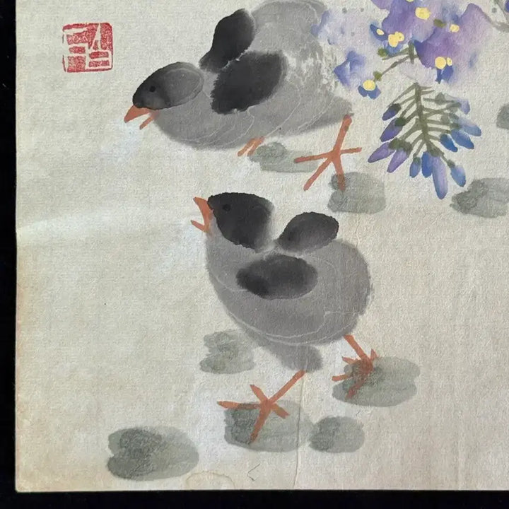 [BUNJANG] Qi Baishi Flower and Bird Painting Antique Art Collectible / 제백석 치바이스 육필 영모화 화조도 그림 (2) 골동품 미술품 수집품
