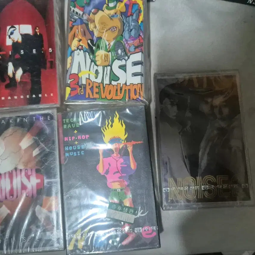 [BUNJANG] Noise Cassette Tape Vol. 1-5 Bundle Set (Sealed) / 노이즈 카세트 테이프1~5집 5종 미개봉품