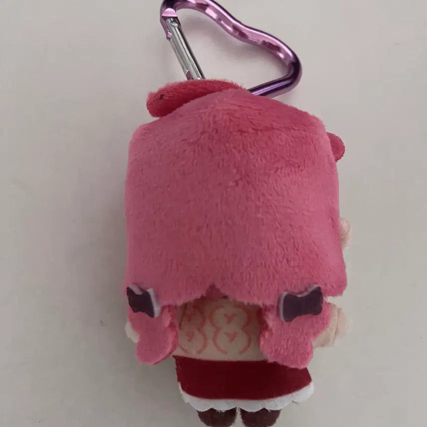 [BUNJANG] Hololive Sakura Miko 6th Anniversary Heart Carabiner Keychain Plush Doll / 홀로라이브 사쿠라 미코 6주년 기념 하트 카라비너 키링 인형 누이