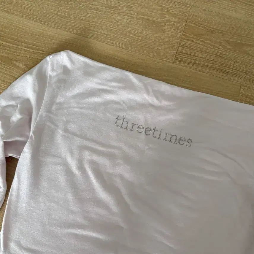 [BUNJANG] 3 times Blush Tee One Shoulder Off Shoulder Tee Pink Size S / [핑크/S]쓰리타임즈 블러쉬티 원숄더티 오프숄더티 쓰탐 티셔츠