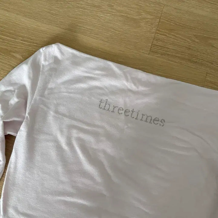 [BUNJANG] 3 times Blush Tee One Shoulder Off Shoulder Tee Pink Size S / [핑크/S]쓰리타임즈 블러쉬티 원숄더티 오프숄더티 쓰탐 티셔츠