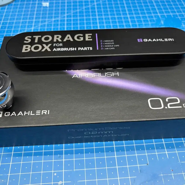 [BUNJANG] GAHLERI MOBIUS Airbrush with 0.2mm and 0.3mm Nozzles / GAHLERI MOBIUS 0.2mm 에어브러쉬/ 0.3mm 노즐 포함
