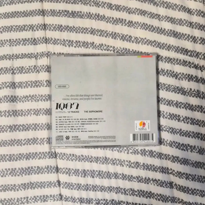 [BUNJANG] Nucksal 1Q87 CD Unsealed / 넉살 1Q87 CD 개봉반