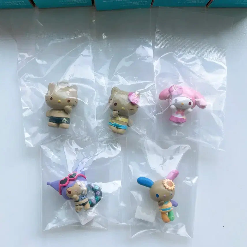[SOLD OUT] (일괄) 산리오 캐릭터즈 모두 함께 바캉스 피규어 5종 풀세트