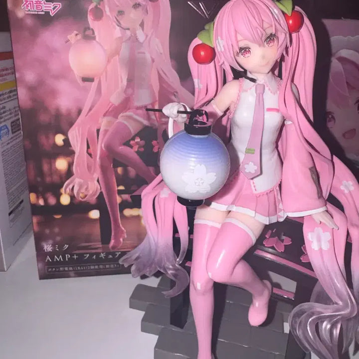 [BUNJANG] Amie-K Ver. Sakura Miku Lantern Figure / AMP 보컬로이드 사쿠라 미쿠 연등 Ver 피규어