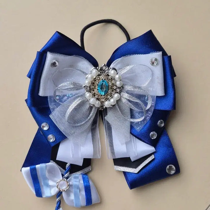 [BUNJANG] Cheering Stick Blue/Navy Ribbon / 응원봉 리본