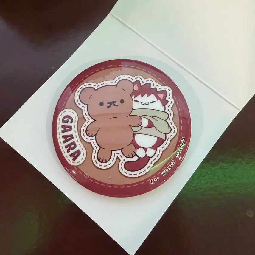 [BUNJANG] Megacats Naruto Gaara Can Badge / 나루토 메가캣 캔뱃지 가아라