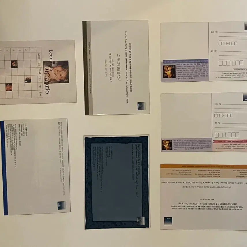 [BUNJANG] Leonardo DiCaprio Titanic Movie Postcards Set (7 pcs) / 레오나르도 디카프리오 타이타닉 영화 엽서 7장 일괄 판매B
