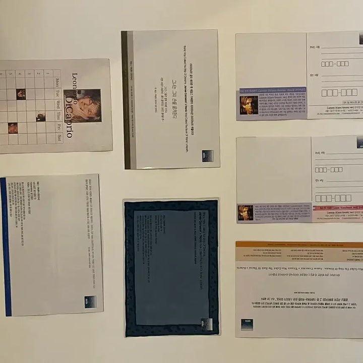 [BUNJANG] Leonardo DiCaprio Titanic Movie Postcards Set (7 pcs) / 레오나르도 디카프리오 타이타닉 영화 엽서 7장 일괄 판매B