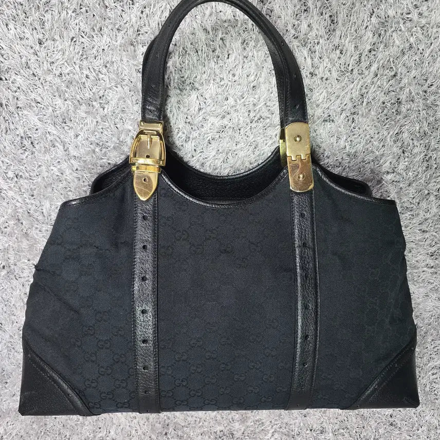 [SOLD OUT] 구찌 GG 자가드 레더 스티치 빅숄더백