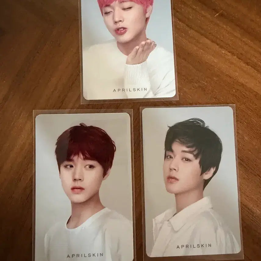 [SOLD OUT] 박지훈 APRILSIKN(광고) 특전포카3종 일괄