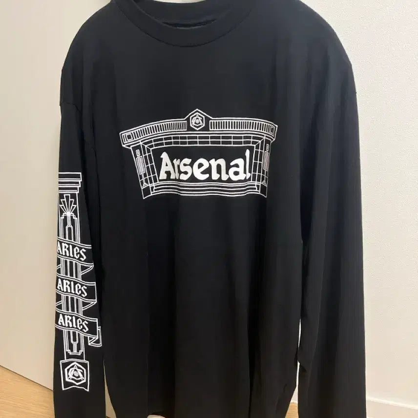 [BUNJANG] Arsenal Long Sleeve T-Shirt Black / 아스날 롱슬리브 티셔츠 블랙