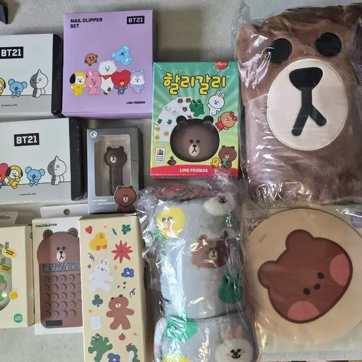 [BUNJANG] BTS x LINE Friends BT21 Collaboration 11-Item Bundle Set (Sealed) / [새상품 미개봉 희귀템] BTS 와 라인프렌즈의 콜라보 굿즈 11종모음