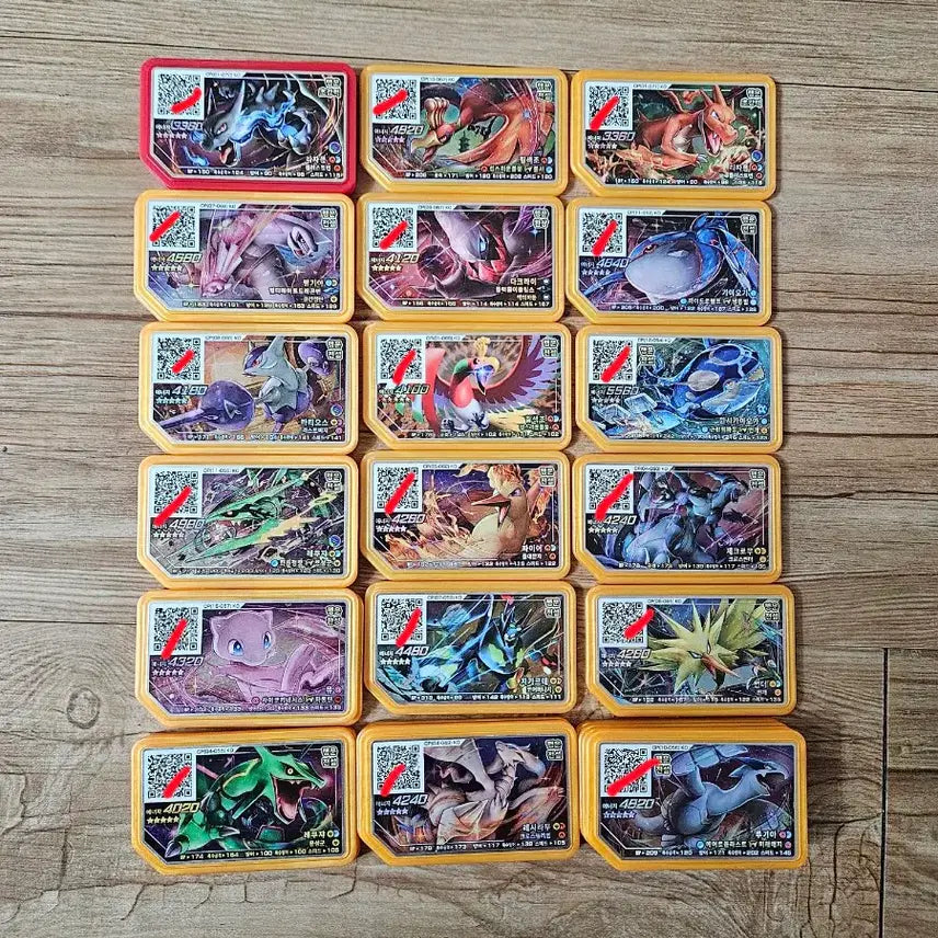 [BUNJANG] Pokemon Gaole 5-Star Discs Bundle Set (74 pcs) / 포켓몬 가오레 5성 74개
