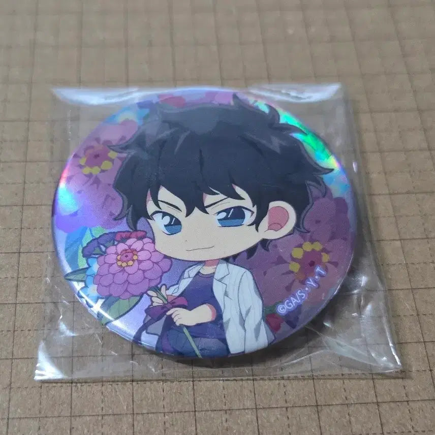 [BUNJANG] Detective Conan Matsuda Jinpei Flower For You Ver. Hologram Can Badge / 마츠다 진페이 캔뱃지 special.ver