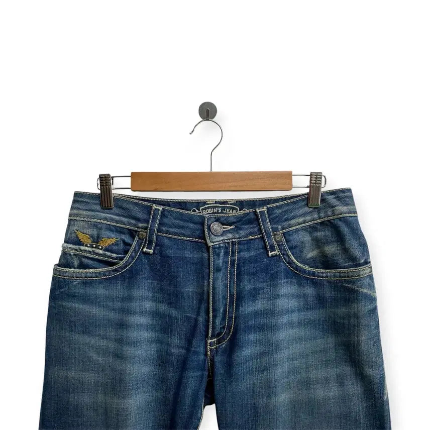 [BUNJANG] Robins Jean Y2K Vintage Wings Denim Jeans - 30 Inch / 로빈스진 Y2K 빈티지 날개 데님 청바지-30인치