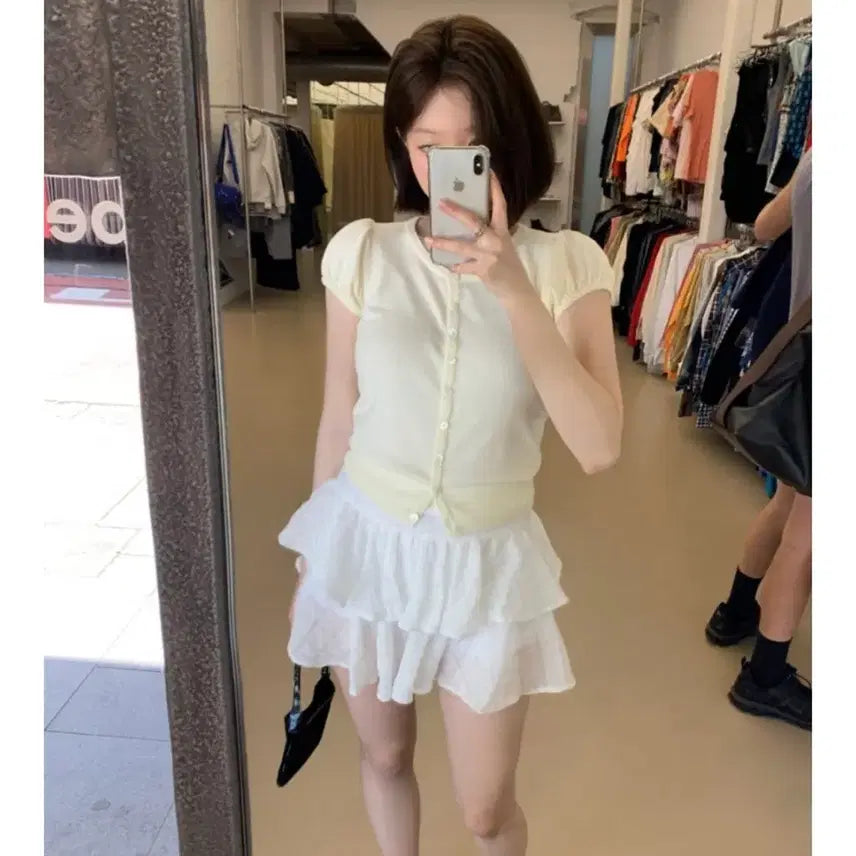 [SOLD OUT] 소버샵 레몬 퍼프 니트