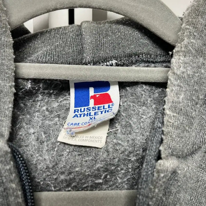 [BUNJANG] 90s Russell Athletic Hooded Zip-up Sweatshirt XL / 90s 러셀 후드집업 그레이 xl 팝니다