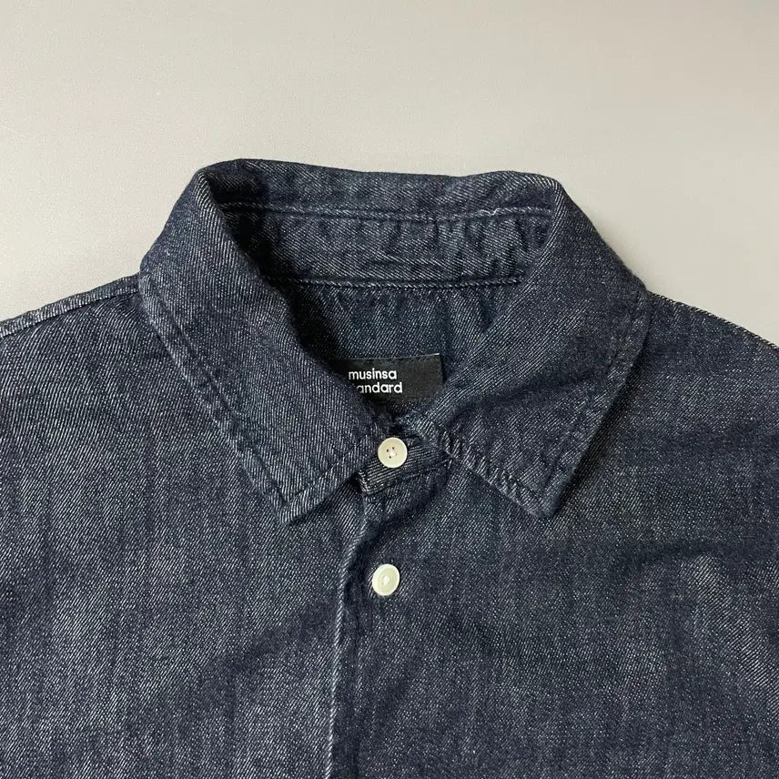 [BUNJANG] Musinsa Standard Relaxed Fit Denim Shirt / 무신사 스탠다드 릴렉스드 데님 셔츠 s