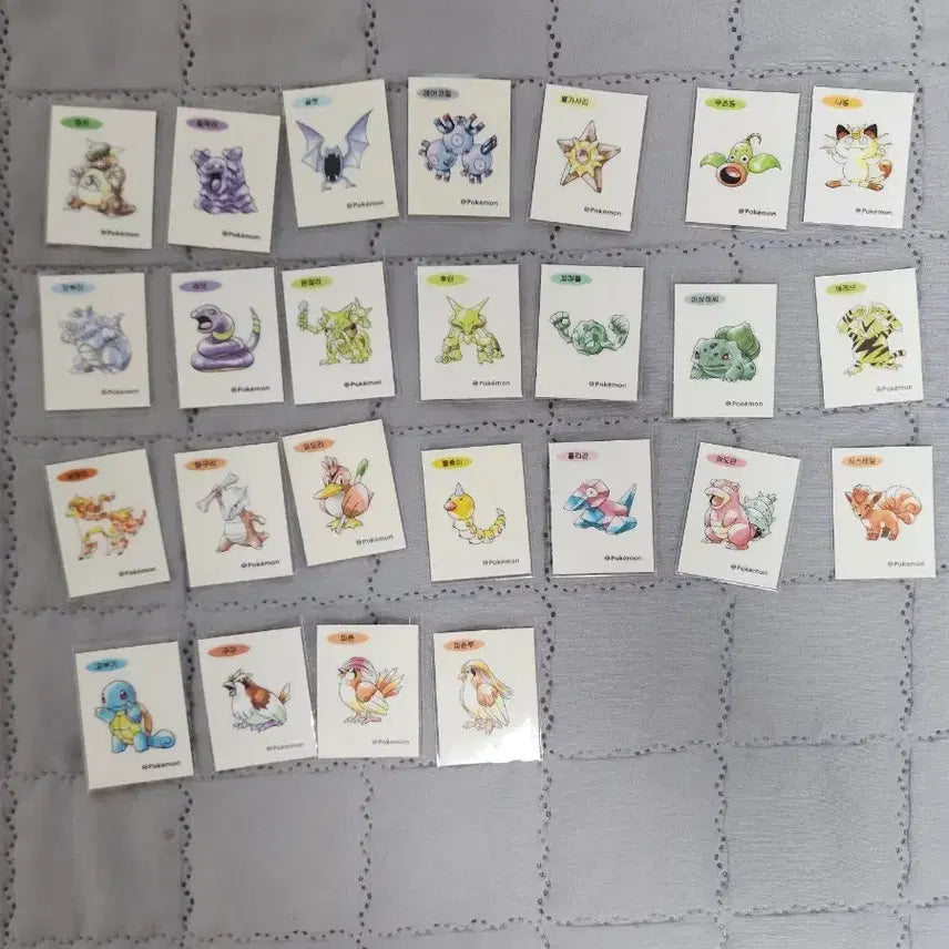 [BUNJANG] Pokemon 30th Anniversary Artwork Sticker Bundle Set / 포켓몬 30주년 아트웍 띠부씰 25종 일괄