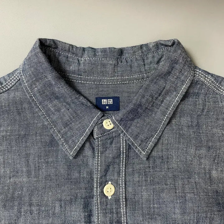 [BUNJANG] Uniqlo Chambray Denim Shirt / 유니클로 샴브레이 데님셔츠 m