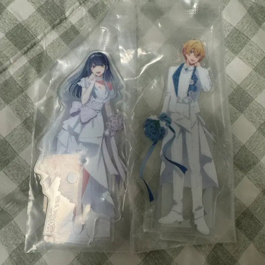 [BUNJANG] Oshi no Ko Ichiban Kuji Prize G Acrylic Stand Set - Akane &amp; Aqua / 최애의 아이 쿠지 g상 아카네 아쿠아 아크릴 스탠드 일괄