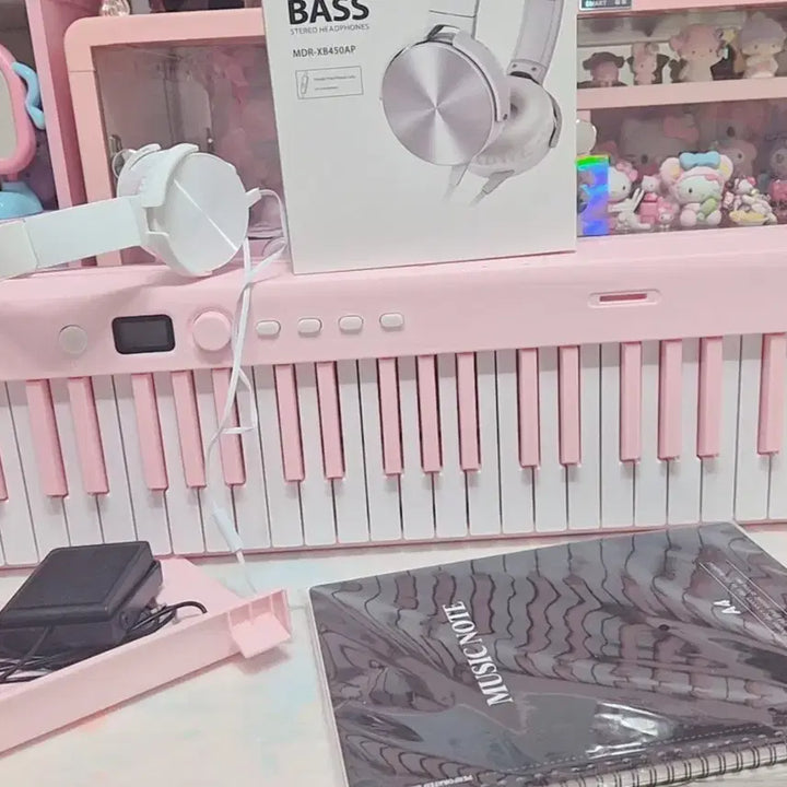 [BUNJANG] JabaJoy 88-Key Folding Piano Pink / [자바조이 88건반 접이식 피아노 핑크]