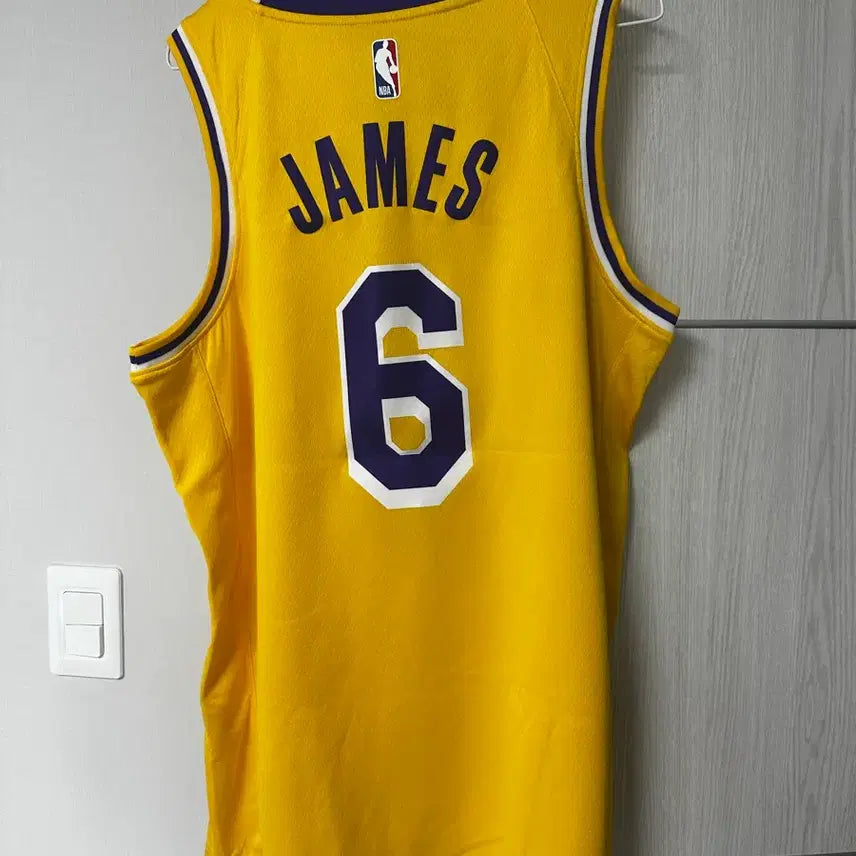 [BUNJANG] Nike LeBron James LA Lakers Selected Edition Jersey Amarillo / 나이키 르브론 제임스 LA레이커스 셀렉티드 에디션 저지 아마릴로