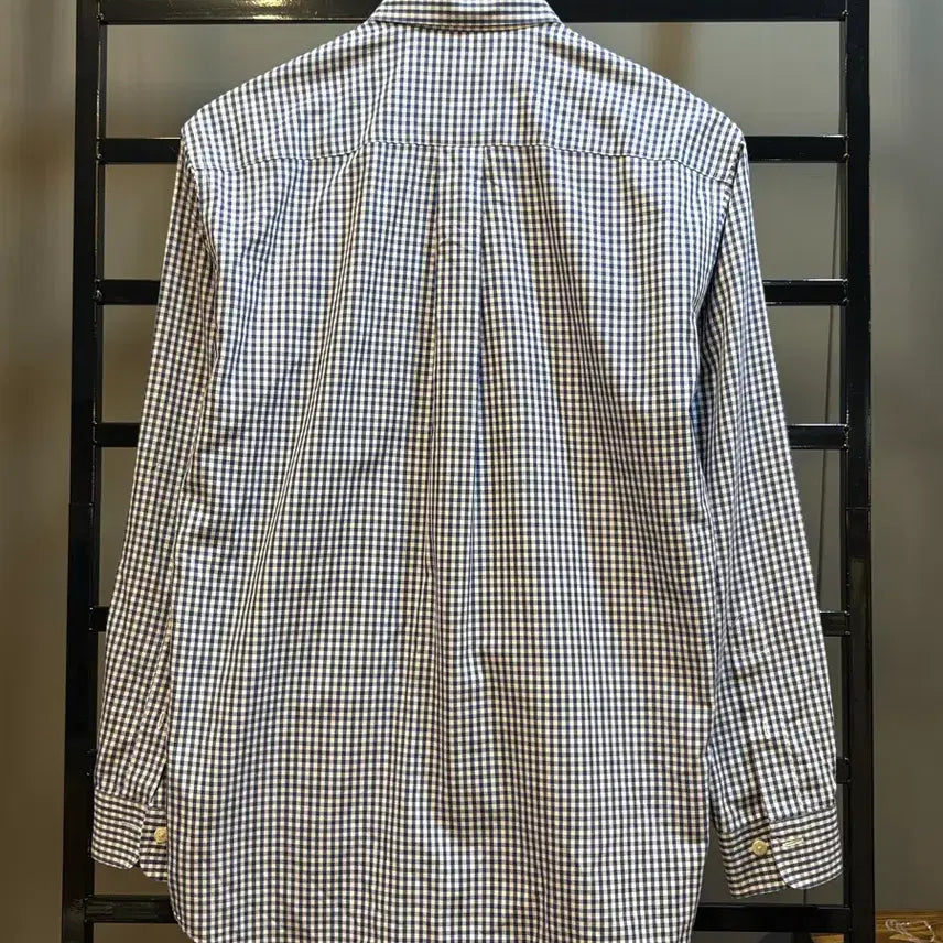 [BUNJANG] Brooks Brothers 346 Gingham Check Button-Down Shirt Navy XS / [XS] 브룩스브라더스  깅엄체크 버튼다운 셔츠 네이비 / Brooks
