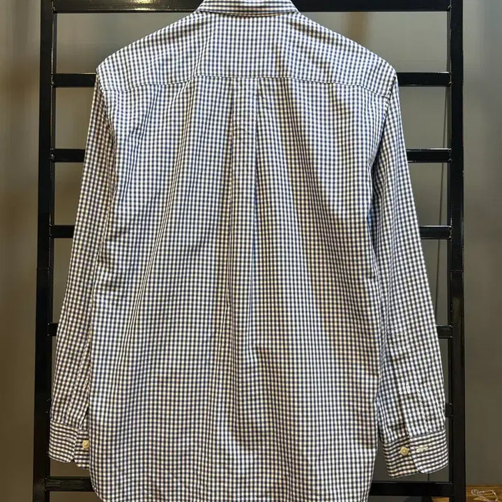 [BUNJANG] Brooks Brothers 346 Gingham Check Button-Down Shirt Navy XS / [XS] 브룩스브라더스  깅엄체크 버튼다운 셔츠 네이비 / Brooks