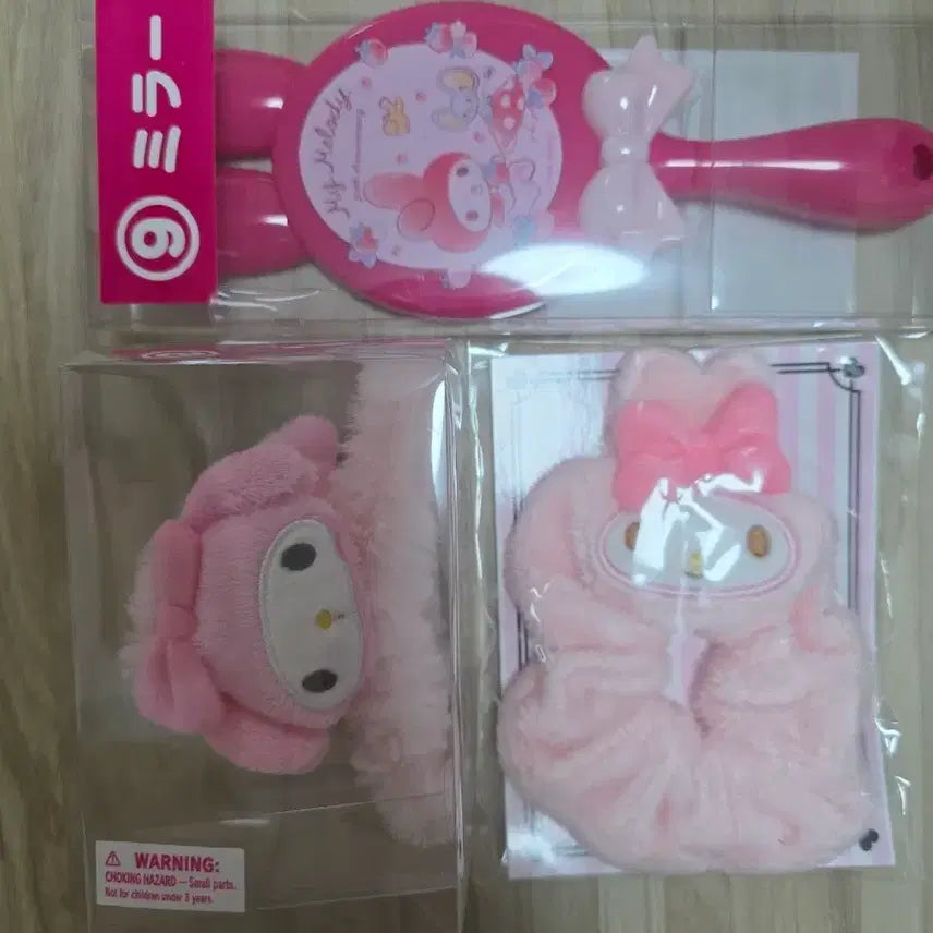 [BUNJANG] My Melody Hair Clip, Hair Tie, Hair Band, Lottery Prize Comb Brush Set / 마이멜로디 헤어 짚게핀, 머리끈 헤어밴드, 쿠지경품 빗 브러쉬