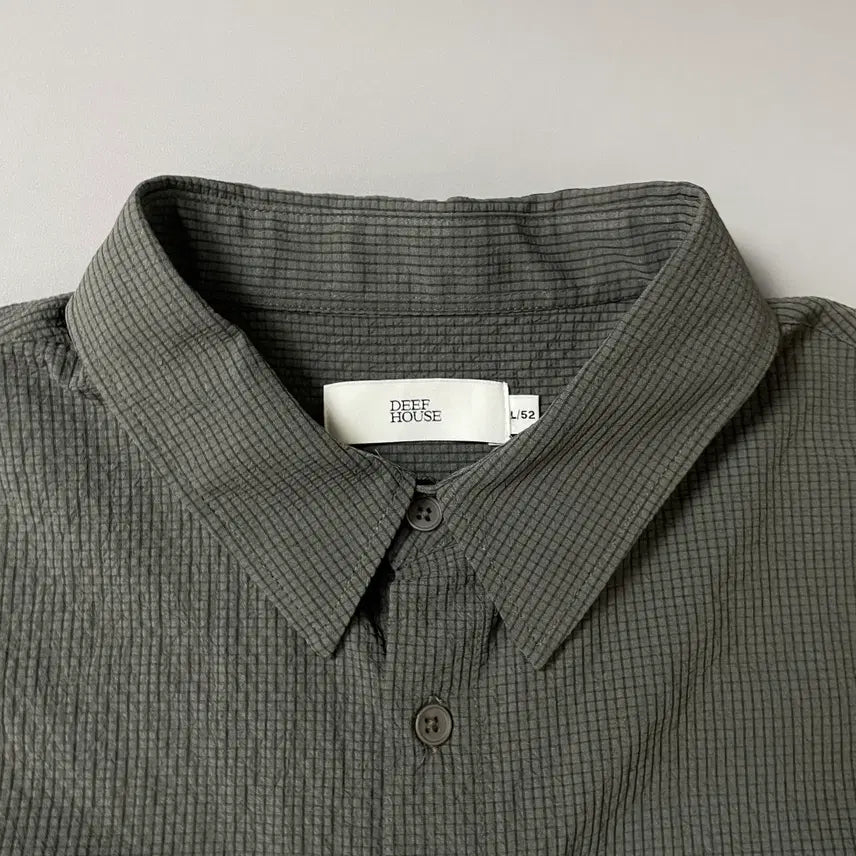 [BUNJANG] Deep House Khaki Kamil Shearling Shirt L / 디프 하우스 카키컬러 카미 시어커서 셔츠 L