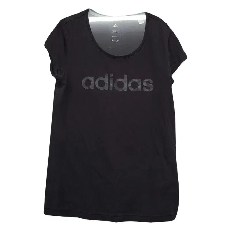 [BUNJANG] Adidas Printing Black Short Sleeve T-Shirt / 아디다스 프린팅 블랙 숏 반팔티 095