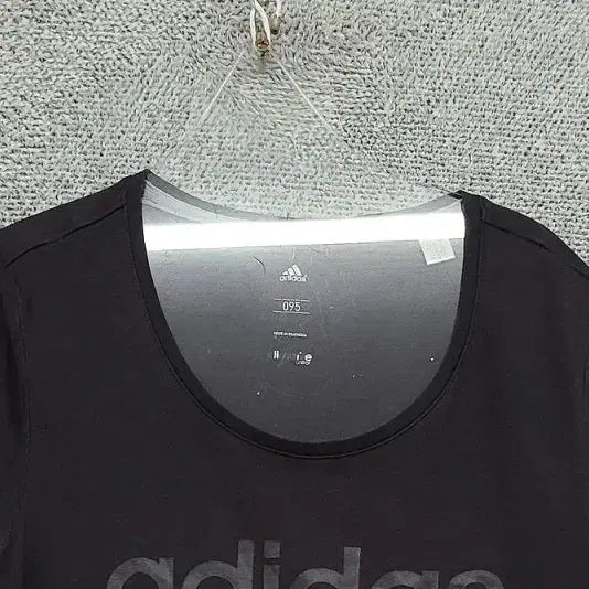 [BUNJANG] Adidas Printing Black Short Sleeve T-Shirt / 아디다스 프린팅 블랙 숏 반팔티 095