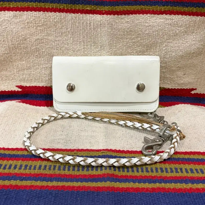 [BUNJANG] Vintage Real Leather Trucker Wallet Chain Set / 제패니즈 리얼레더 트러커월렛 체인 세트